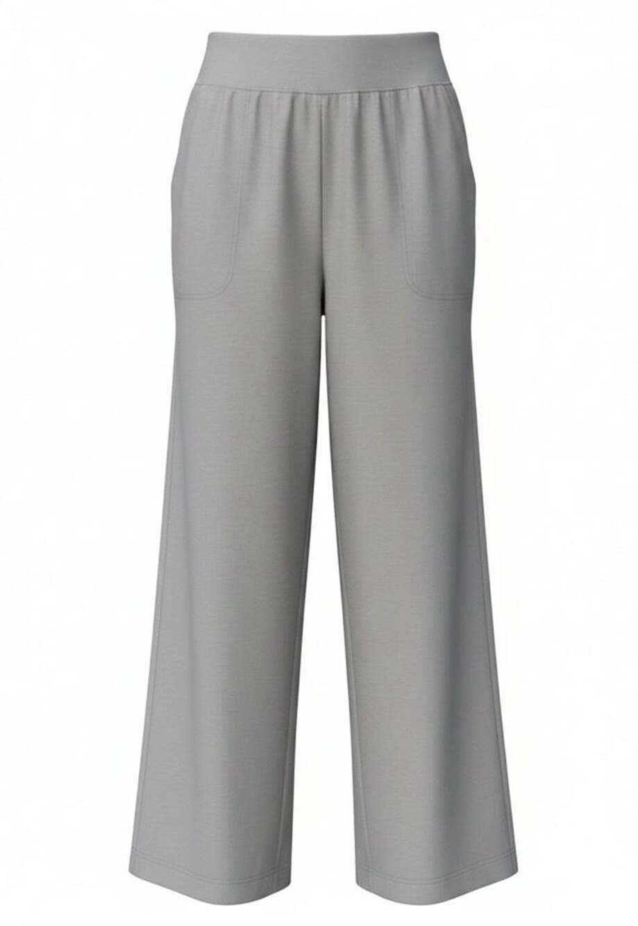 Croft & Barrow Women's Easy Knit Straight Leg Pants Gray 2X Stretch NWT